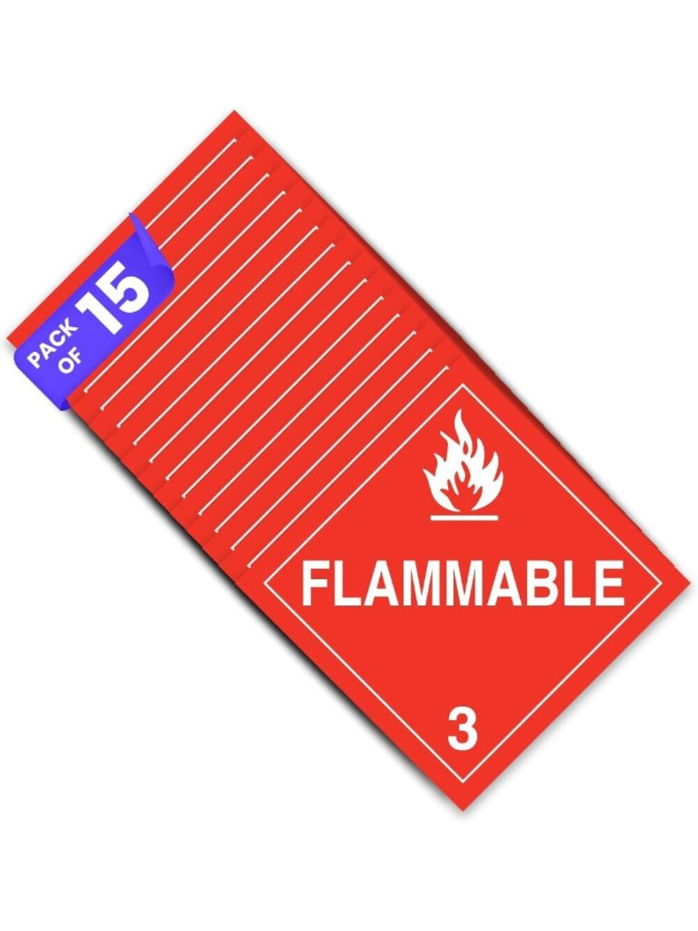 Flammable Stickers & Decals - Inhalation Hazard Placard, UV-Resistant